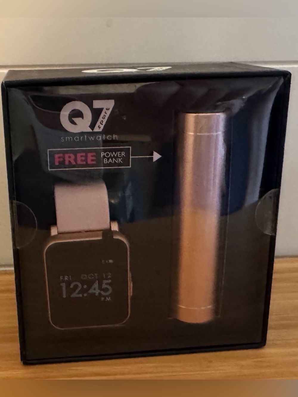 Sport Smartwatch with Rose Gold Power Bank - Rose Gold